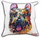 German Shepherd Dog Cushion Cover Indoor Outdoor Tracey Keller 45* Watercolour