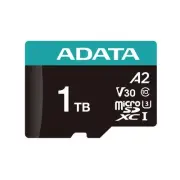 1TB AData Premier Pro microSDXC CL10 UHS-I U3 V30 A2 Memory Card with SD Adapter