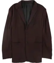 Theory Mens Clinton Two Button Blazer Jacket, Purple, 44