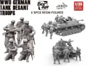 Border Model BR005 1:35 WW2 German Tank Desant Troops Figure Kit (Set of 5)