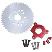 Multifunction 44T Sprocket Red CNC Adapter 415Chain For 66cc 60cc Motorized Bike