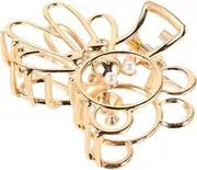 ARTSEWPLY Bear Shaped Hair Claw Clip for Women Unique Geometric Design Metal Hair Clip Elegant Accessory for Parties Weddings Everyday Wear