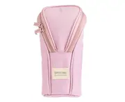 Pencil Case Standing, Pen Holder, Big Stationery Storage, Stand Up Pen Bag with Front Flap Zipper