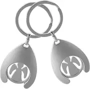 [ARTIBETTER] 2Pcs Shopping Trolley Token Keychains Key Ring for Easy Grocery Cart Access Practical Key Holder for Everyday Use present for Family