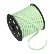 Faux Suede Leather Cord, 50 Yards 5mm Flat Suede Leather Lace [Mint Green]