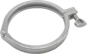 HFS(R) 6" Sanitary Tri Clamp, Single Pin Heavy Duty Tri Clover with Wing Nut
