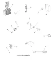 Polaris SWITCH-HAZARD, Genuine OEM Part 4011761, Qty 1