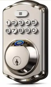 Veise Fingerprint Door Lock, Keyless Entry Door Lock, Electronic Keypad