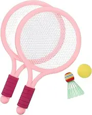 POPETPOP Outdoor Badminton for Ergonomic Racquets and Shuttlecocks for Promotes Healthy Growth and Social Interaction for Lawn Play and Group Activities