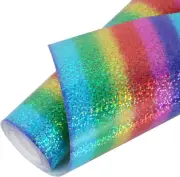 Rollo De Vinilo Holografico De Transferencia De Calor Htv Rainbow Transferencia