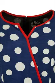 Polka Dot Keyhole Dress--ELI-EAW162