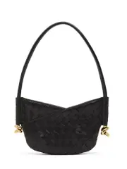 BOTTEGA VENETA Solstice Mini $2300 Black Leather Shoulder Bag New