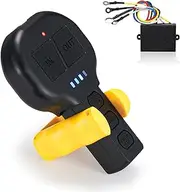 BUNKER INDUST Winch Remote Control Switch Receiver Kit Universal for Truck Jeep ATV SUV, 12V Wireless Remote Controller with Built-in LED Lights for Night-time Recovery Winch
