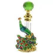 Perfume Bottle Vintage Sample Bottle Portable Peacock Empty Perfume Container