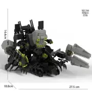 Skibidi Toilet Titan Chariot Toilet Man Model Building Blocks Puzzle Toys Gift