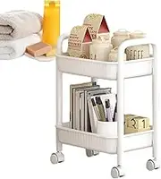 Small Trolley - Quick Drying Shelf, Multipurpose Non Slip Trolley | Multifunctional Assembly Storage Rack with Wheels, Waterproof Organizer for Care Products