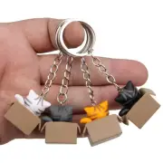 Cute Cartoon Cat Keychain