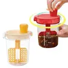 Rotating Hand Seasoning Mixer U-shape Mouth Manual Stirring Bottle Soy Sauce