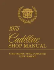 1975 Cadillac Electronic Fuel Injection Shop Service Repair Manual Book Engine