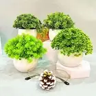 Eucalyptus Artificial Plant Bonsai Green Faux Greenery Potted Home Decoration