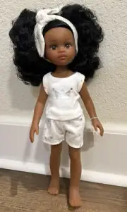 12in Brown Eyes And Black Curly Haired Vinyl Las Amigas Doll