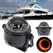 LED Light Marine Compass with Mount for Sail Ship Vehicle Car Boat Navigation