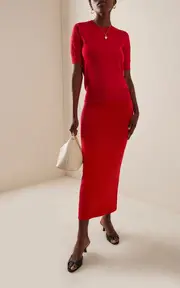 [Aexae] Technical-Knit Maxi Skirt