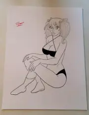 Mandy Ink Art Print 8.5x11 by Keyeske - TAS-S2-15