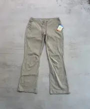 Columbia Pants Women’s 12 Regular Khaki Anytime Outdoor Bootcut Pant Stretch NEW
