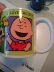 NEW I Love Fridays Peanuts Snoopy Charlie Sally Brown Lucy Linus Patty Mug