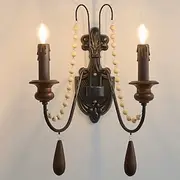 Wall Sconces Black 1 Light Wall Sconce, Modern Wall Light Fixtures, Farmhouse Wall Sconces with Clear Glass Shade, Wall Lights for Living Room, Bedroom, Stair,