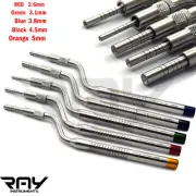 Osteotome OffSet Concave Tip Sinus Lift Implant Bone Preparation Set Of 5