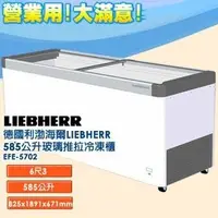 在飛比找PChome商店街優惠-德國利勃 LIEBHERR 585公升 玻璃推拉冷凍櫃 EF