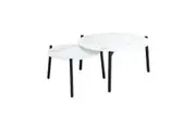 Livsip Coffee Side Marble Table 50/70cm Set Desk