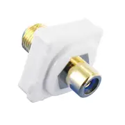 RCA Blue to F-Type Plug suits Clipsal Wall Plate Wallplate DIY Home Theatre