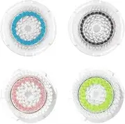 Replacement Compatible with Facial Cleansing Brush Head, Facial Cleansing Brush Head for Clogged and Enlarged Pores (4 Pack,Mutilcolor)