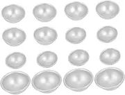 CORHAD 16pcs Bath Salt Ball Mold Bath Salt Sphere Mold Bath Mold Soap Molds Bath Making Kit Salt Mold Sphere Cake Pan Dome Mousse Molds Sphere Cake Mold Dome Molds Silver Aluminum Alloy
