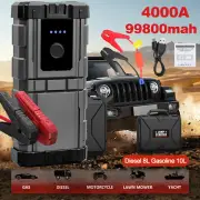 4000A Jump Starter Portable Car High Booster Power battery 12V Bank Pack Charger
