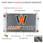 3Rows Core Aluminium Radiator For Porsche 944 2.5L TURBO S2 3.0L 85-1991 MT -5% (for: Porsche)