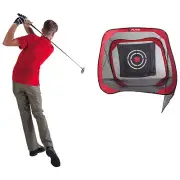 2025 Pure2Improve Pop Up Quad Driving Net Golf Practice Swing Training Aid
