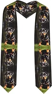 [SKKNT] Rottweiler Wallpaper Print Graduation Shawl Stole For Academic Commencements Honor Sash Congratulations Gift