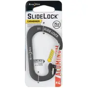 Slidelock Carabiner Aluminum #4 (Charcoal)