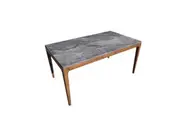 Elaine Grey and Walnut Dining Table