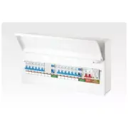 Consumer Unit 18 Way Split Load c/w 100A Main Switch/2x63A 30mA RCD+10MCB’s+SPD