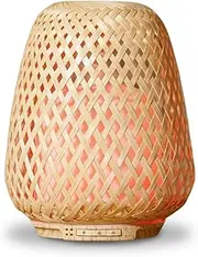 Zen'Arôme Ultrasonic Diffuser for Olaki Essential Oils (up to 40 m²) - Cold Diffuser for Aromatherapy - Handmade Zen Design Made of Bamboo Mesh - Adjustable Lighting