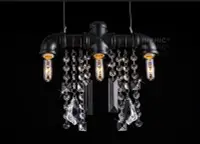 在飛比找Yahoo!奇摩拍賣優惠-INPHIC-美式鄉村特色工業復古 水管吊燈餐廳奢華水晶吊燈