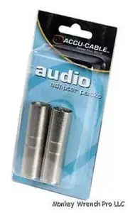 Accu-Cable Male XLR to Male XLR Adapters