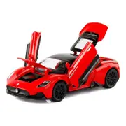 Catzon Pull Back Car Model 1:32 with Light and Sound As Collectible Toy Red