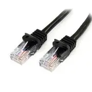 StarTech 7m Black Cat5e Ethernet Patch Cable, Snagless - 45PAT7MBK