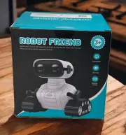 Rechargeable RC Robot Friend Toy for Kids Remote Control with Music and LED Eyes